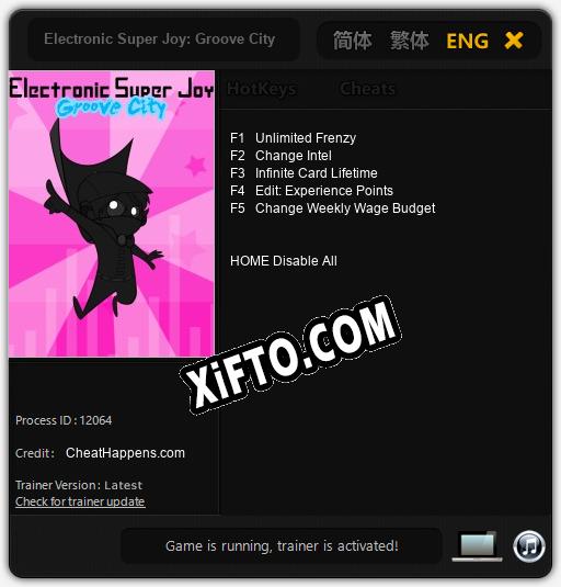 Electronic Super Joy: Groove City: ТРЕЙНЕР И ЧИТЫ (V1.0.85)