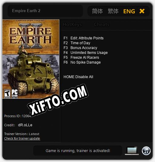 Empire Earth 2: ТРЕЙНЕР И ЧИТЫ (V1.0.67)