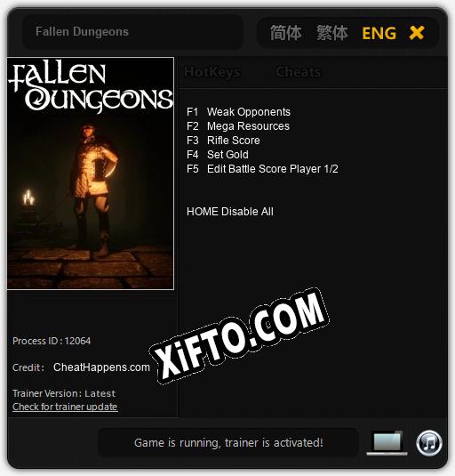 Fallen Dungeons: Трейнер +5 [v1.8]