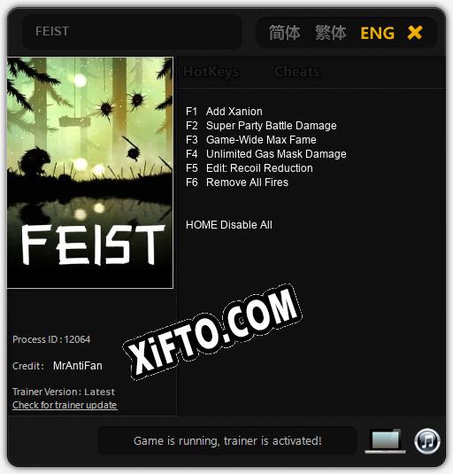 FEIST: Трейнер +6 [v1.7]