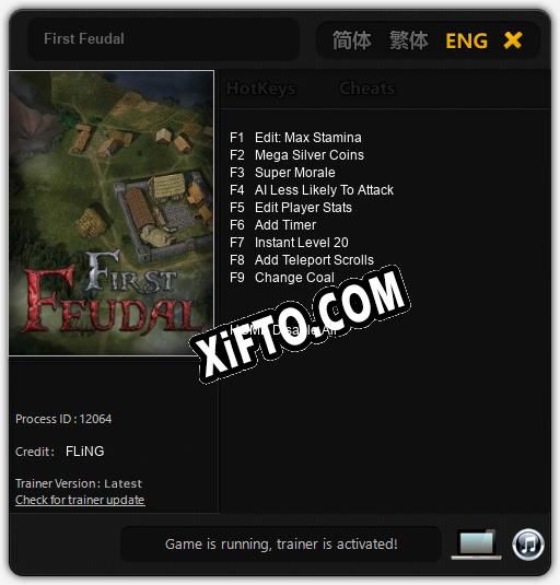 First Feudal: Трейнер +9 [v1.9]