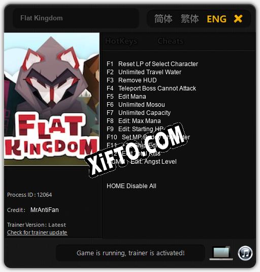 Трейнер для Flat Kingdom [v1.0.8]