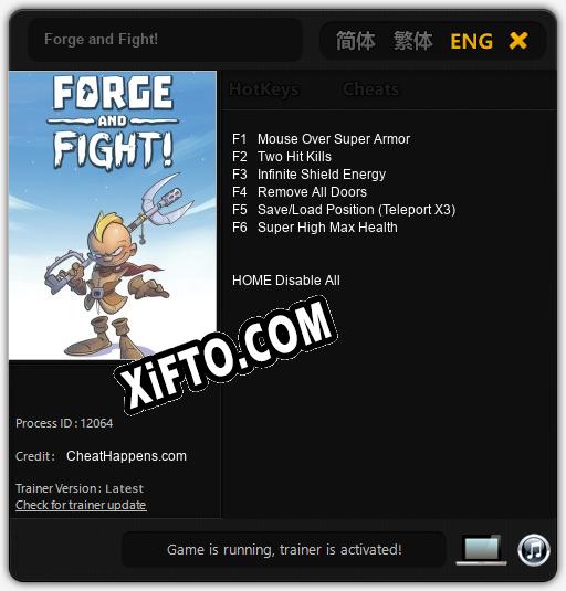 Forge and Fight!: ТРЕЙНЕР И ЧИТЫ (V1.0.70)