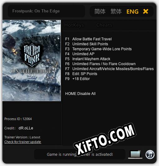 Frostpunk: On The Edge: Читы, Трейнер +9 [dR.oLLe]