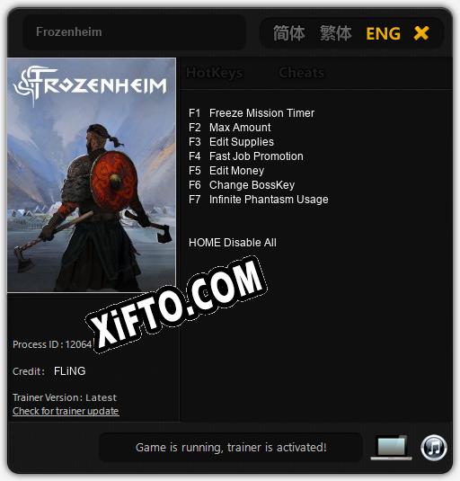 Frozenheim: Трейнер +7 [v1.8]