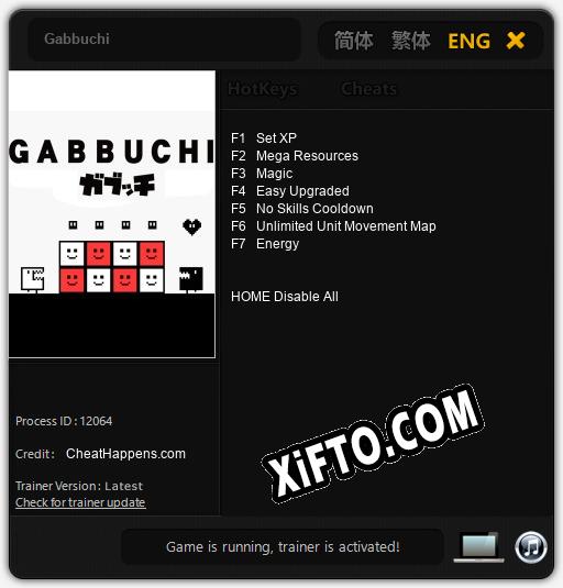 Gabbuchi: Читы, Трейнер +7 [CheatHappens.com]