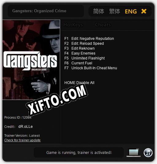 Gangsters: Organized Crime: Трейнер +7 [v1.8]