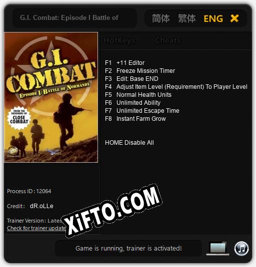 G.I. Combat: Episode I Battle of Normandy: ТРЕЙНЕР И ЧИТЫ (V1.0.39)