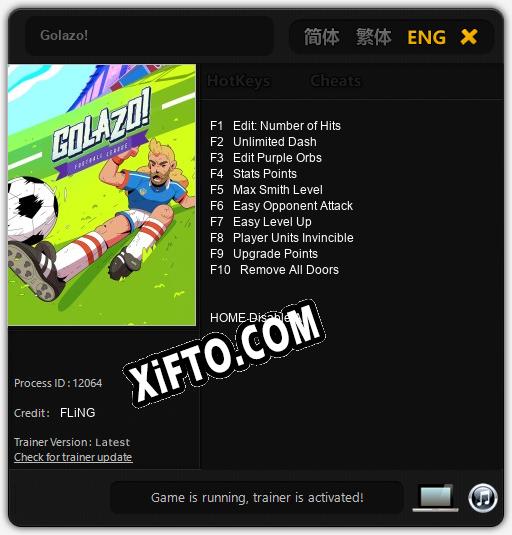 Golazo!: ТРЕЙНЕР И ЧИТЫ (V1.0.88)