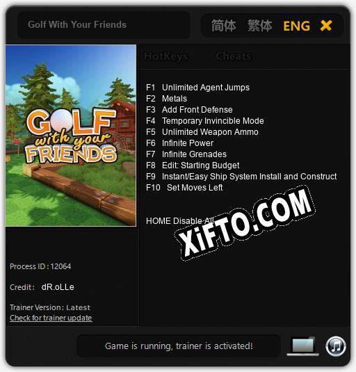 Golf With Your Friends: Читы, Трейнер +10 [dR.oLLe]