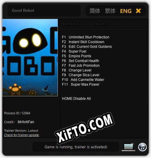 Good Robot: Трейнер +11 [v1.5]