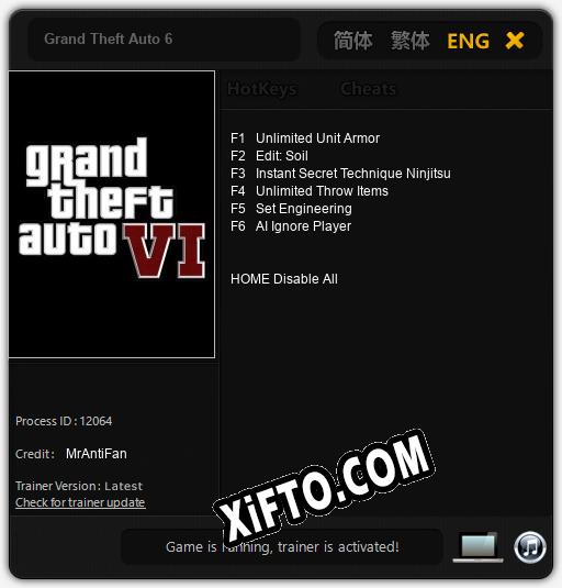 Grand Theft Auto 6: Трейнер +6 [v1.5]