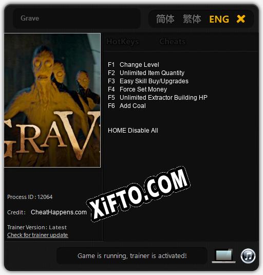 Трейнер для Grave [v1.0.9]