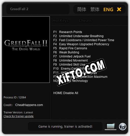 GreedFall 2: Трейнер +13 [v1.2]