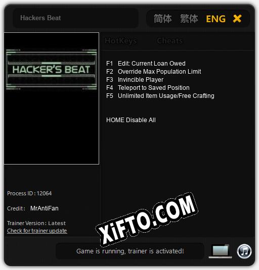 Hackers Beat: ТРЕЙНЕР И ЧИТЫ (V1.0.86)