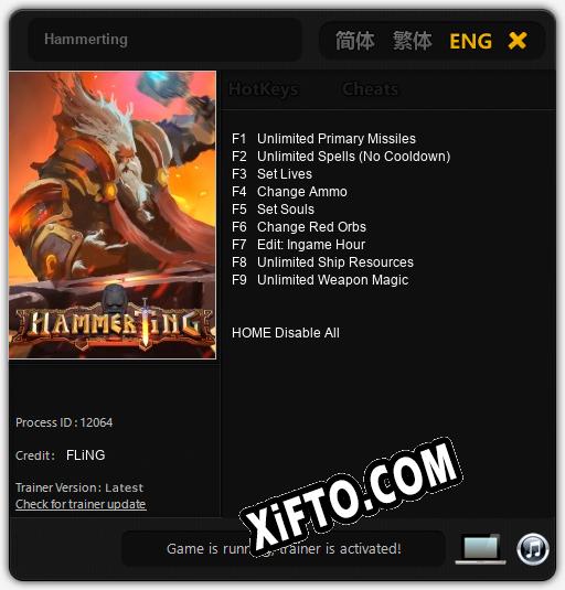 Трейнер для Hammerting [v1.0.5]