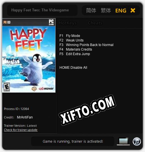 Happy Feet Two: The Videogame: Трейнер +5 [v1.5]
