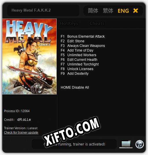 Heavy Metal F.A.K.K.2: Читы, Трейнер +9 [dR.oLLe]