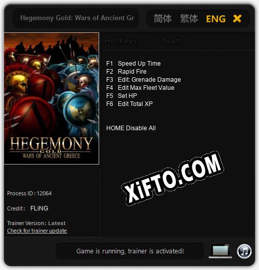 Hegemony Gold: Wars of Ancient Greece: Читы, Трейнер +6 [FLiNG]