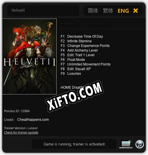 Helvetii: ТРЕЙНЕР И ЧИТЫ (V1.0.39)