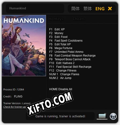 Humankind: Трейнер +14 [v1.2]