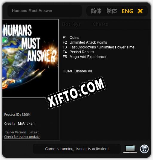 Humans Must Answer: Трейнер +5 [v1.7]