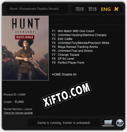 Hunt: Showdown Deaths Herald: Трейнер +9 [v1.4]