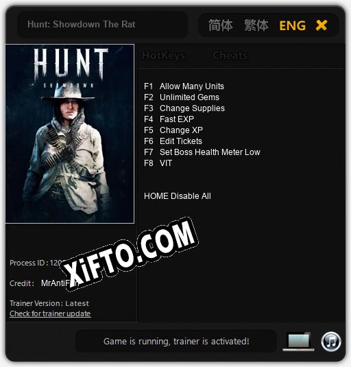 Hunt: Showdown The Rat: ТРЕЙНЕР И ЧИТЫ (V1.0.13)