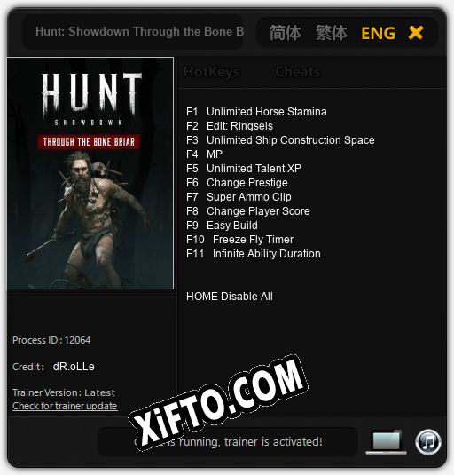 Hunt: Showdown Through the Bone Briar: Трейнер +11 [v1.8]