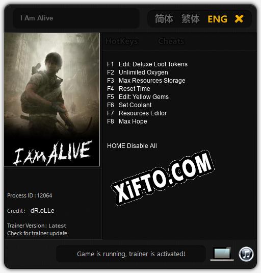 I Am Alive: ТРЕЙНЕР И ЧИТЫ (V1.0.77)