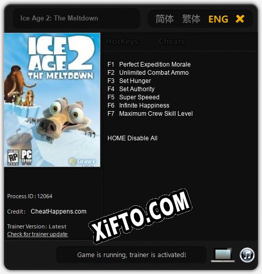 Ice Age 2: The Meltdown: ТРЕЙНЕР И ЧИТЫ (V1.0.48)