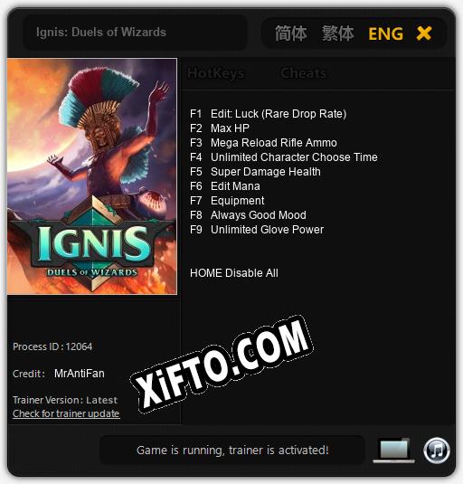 Ignis: Duels of Wizards: ТРЕЙНЕР И ЧИТЫ (V1.0.4)