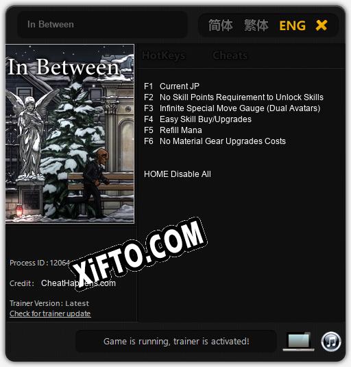 Трейнер для In Between [v1.0.2]