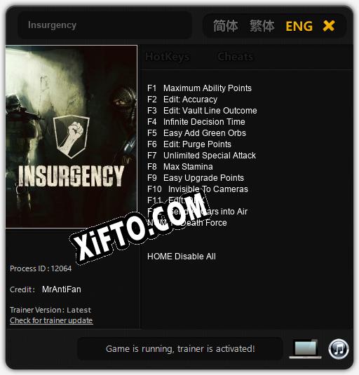 Insurgency: ТРЕЙНЕР И ЧИТЫ (V1.0.17)