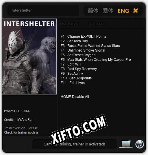 Intershelter: Трейнер +11 [v1.3]