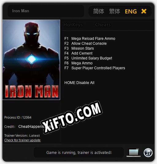 Iron Man: Читы, Трейнер +7 [CheatHappens.com]