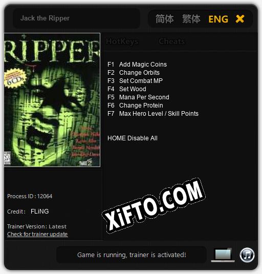 Jack the Ripper: Читы, Трейнер +7 [FLiNG]