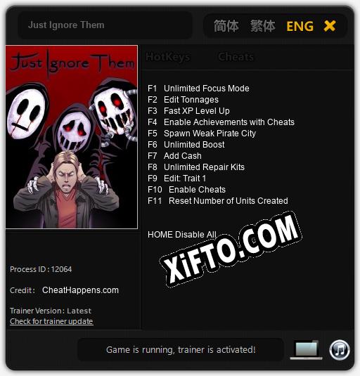 Just Ignore Them: Трейнер +11 [v1.9]
