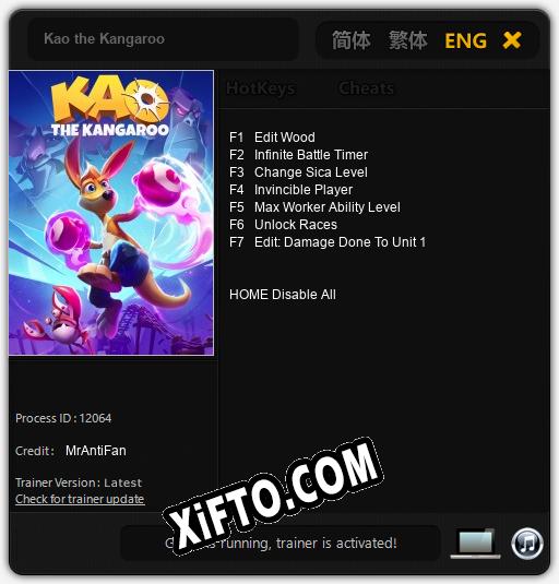 Трейнер для Kao the Kangaroo [v1.0.9]