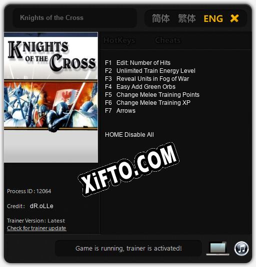 Knights of the Cross: Трейнер +7 [v1.3]