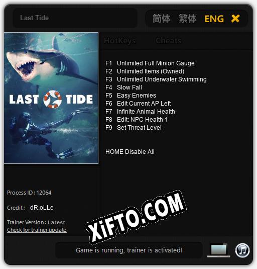 Трейнер для Last Tide [v1.0.7]