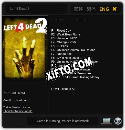 Left 4 Dead 2: ТРЕЙНЕР И ЧИТЫ (V1.0.22)