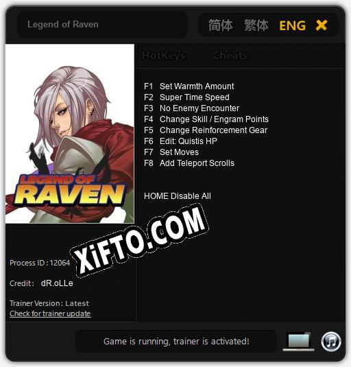 Legend of Raven: ТРЕЙНЕР И ЧИТЫ (V1.0.55)