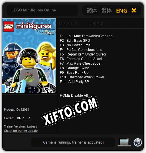 LEGO Minifigures Online: ТРЕЙНЕР И ЧИТЫ (V1.0.27)