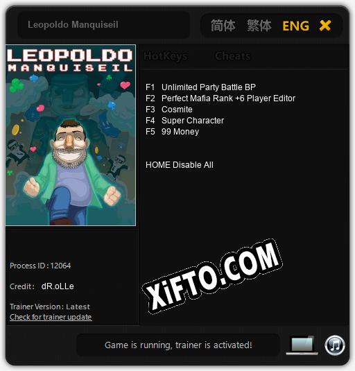 Leopoldo Manquiseil: Трейнер +5 [v1.9]