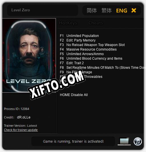 Level Zero: Трейнер +11 [v1.9]