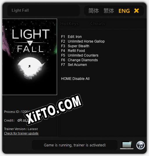 Light Fall: Трейнер +7 [v1.4]
