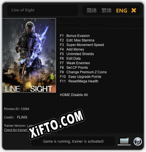 Line of Sight: Трейнер +11 [v1.7]