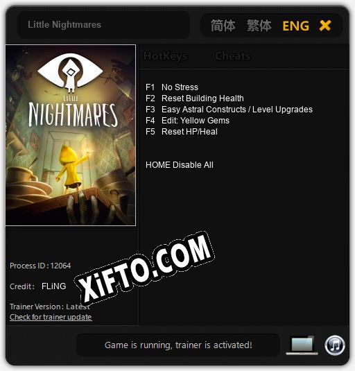 Little Nightmares: Трейнер +5 [v1.2]