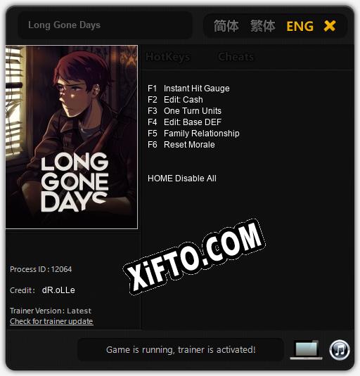 Long Gone Days: Трейнер +6 [v1.8]